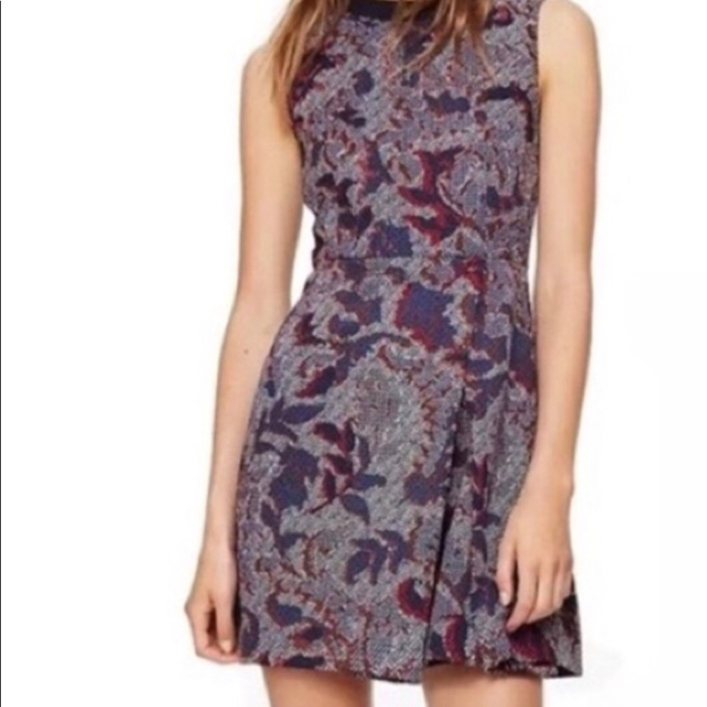 NWOT Tory Burch pixelated brocade dress